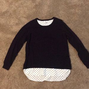 Croft&Barrow long sleeve layered look sweater